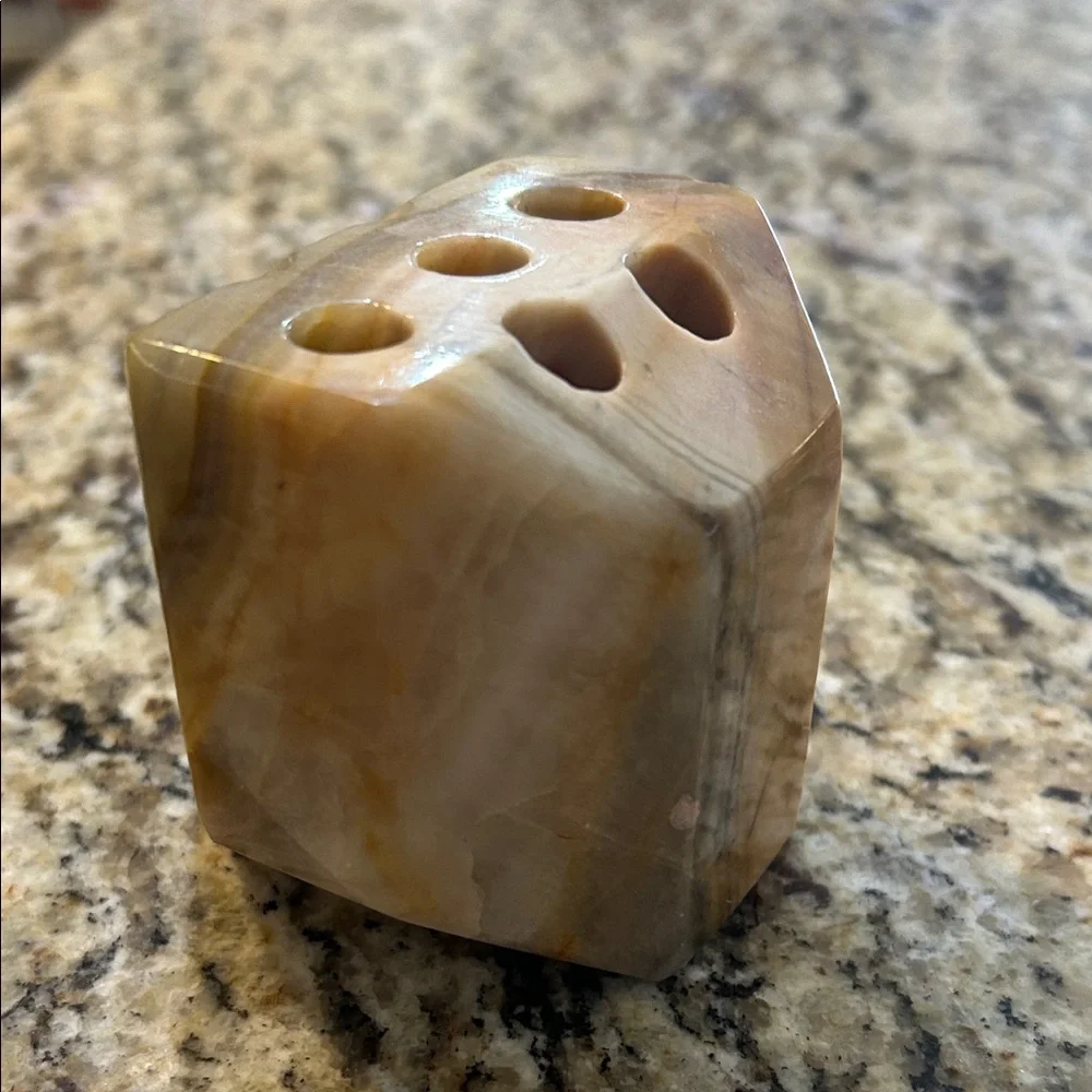 Marble Stone Pen & Pencil Holder